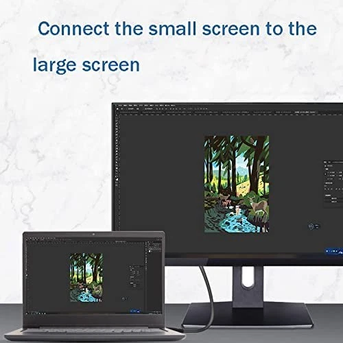 Twozoh Micro HDMI to DVI Cable 6FT, 1.4 24+1 1.8M, Black - Image 3 of 4