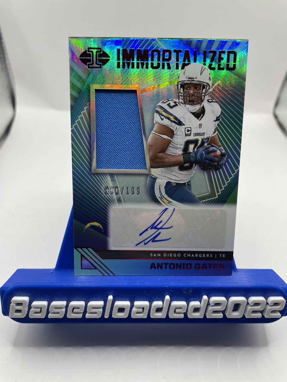 2023 Panini Illusions Immortalized Jersey Autographs Antonio Gates #IJA-AG /199