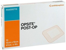 Opsite Post-Op Dressing 10cmx12cm Pack of 10 Sterile Absorbent Waterproof Film