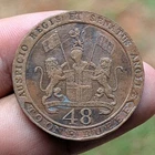 Collector Item !  1794 48 TO ONE RUPEE COIN 1/48 UNITED EAST INDIA COMPANY_b386
