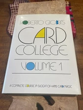 ROBERTO GIOBBI'S CARD COLLEGE, Volume 1 - HCDJ Primo Condition
