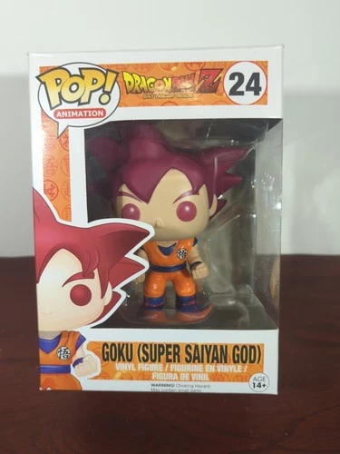 Funko Pop!  Dragon Ball Z - Goku (Super Saiyan God) #24 - 2015 Rare/Vaulted!!