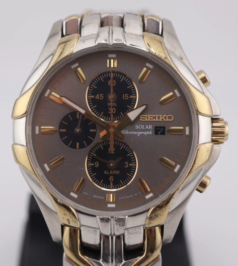 Seiko Solar Chronograph Quartz Wristwatches for sale | eBay