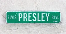 Elvis Presley Blvd Road Sign Souvenir Magnet Memphis Tennessee