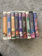 Lot of VHS Disney Masterpiece Collection 9 VHS Tapes