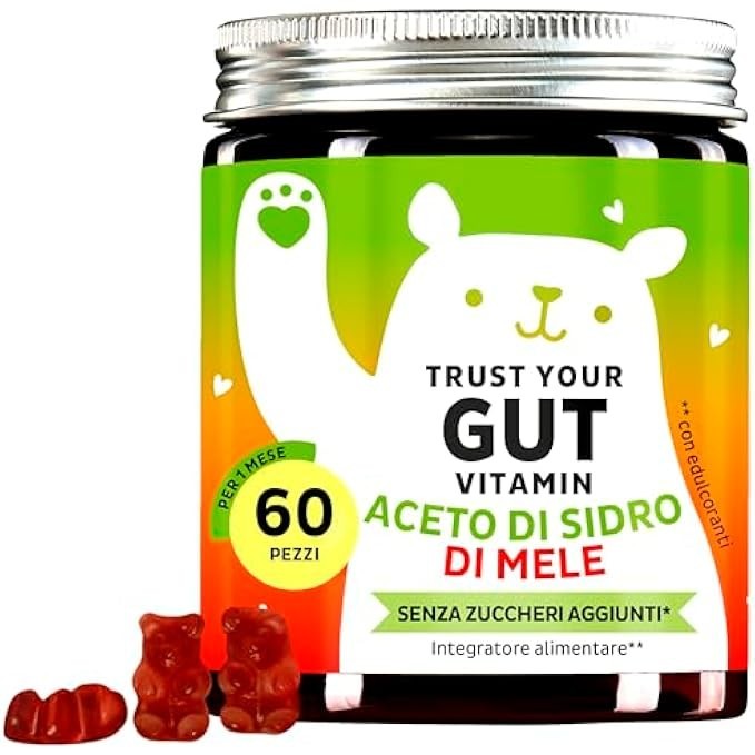 Aceto di Mele in Caramelle Gommose 1000mg Vegane Controllo Peso