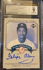 03 Upper Deck Yankees Signature Series -  New York Autos Felipe Alou #PN-FA (AU)