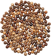 Wooden Beads - 200 Count Walnut, 8Mm 