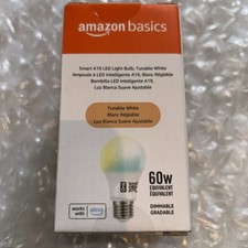Amazon Smart A19 LED Light Bulb 60W 1 Pack Dimmable 800 Lum 13.7 Yr Life New