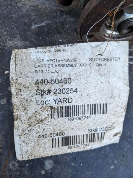 Carrier Rear Automatic Transmission CVT 2.5L Fits 14-18 FORESTER 1097244 - Image 2 of 4