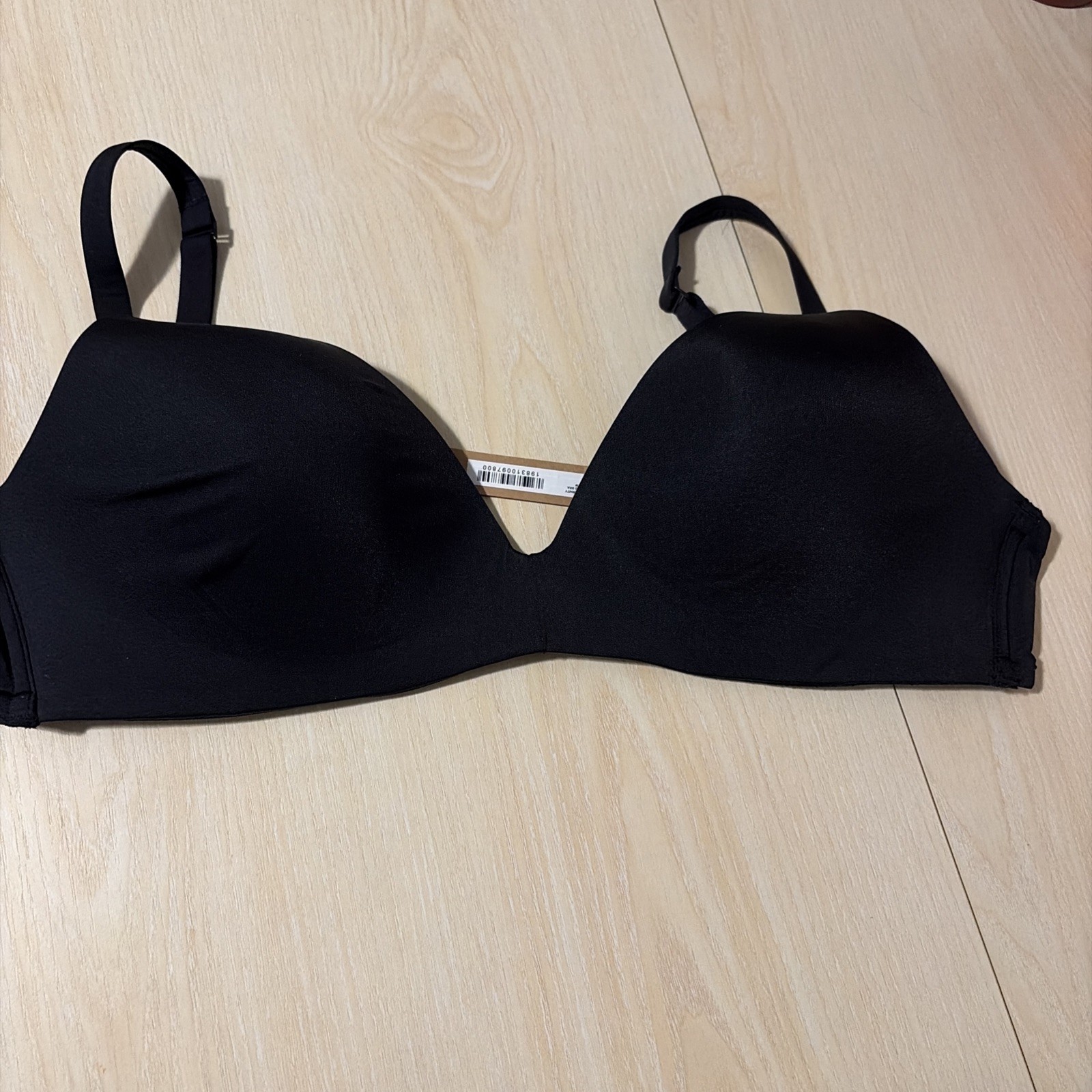 Skims Wireless Form Maternity T-shirt Demi Nursing Bra Size 34dd Onyx