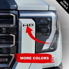 X2 For 2024-2026 Gmc Sierra Hd Color Overlay Vinyl Decals Front Grille 2500 3500