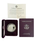 1986-S American Silver Eagle Proof 1 oz .999 Silver Coin OGP & COA