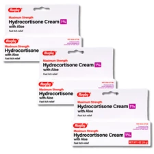 Rugby Hydrocortisone Cream with Aloe 1% - 1 oz | Cortizone-10 (12-2026) - 3 Pack
