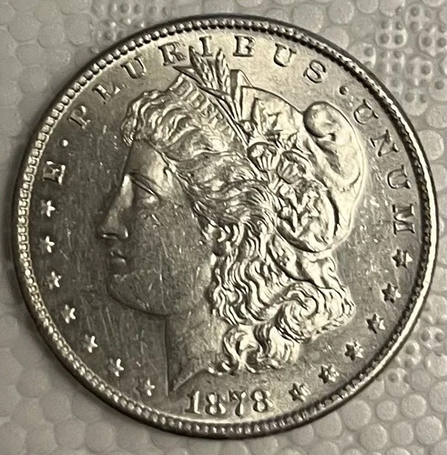 1878 S Morgan. Brilliant AU Condition. 90% Silver