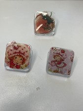Strawberry Shortcake Junk Journal  Acrylic Clip Charm Set Of 3