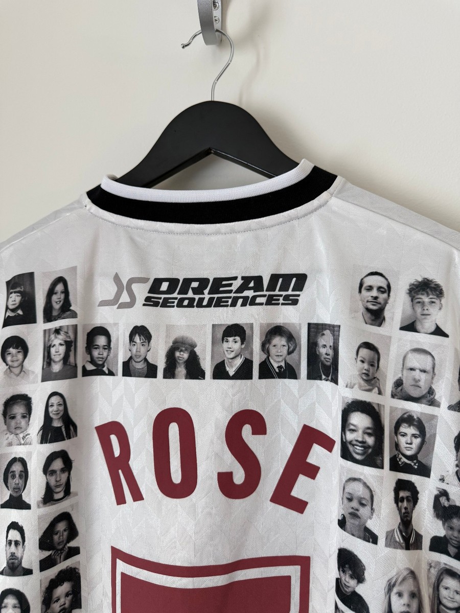 Martine Rose Printed Faces Football Top - Size Medium - White