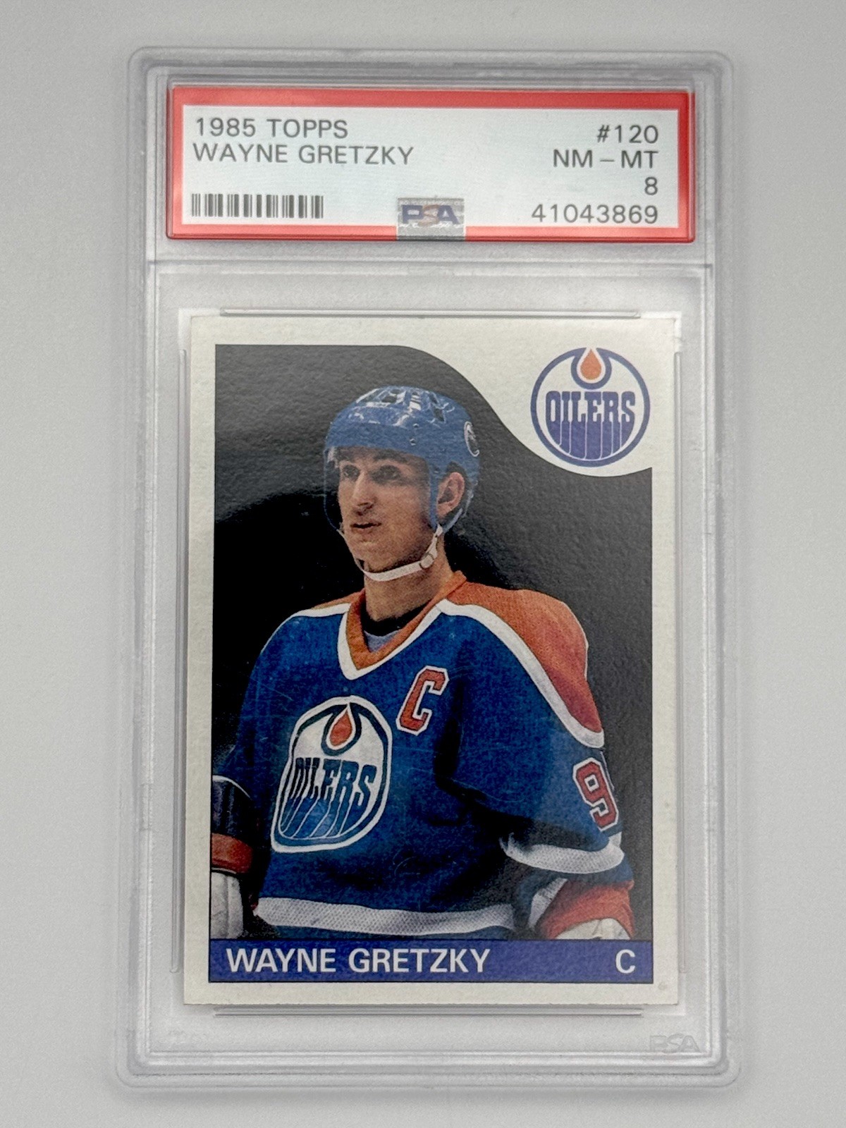 Wayne Gretzky 1985 Topps #120 PSA 8 NM-MT HOF Edmonton Oilers
