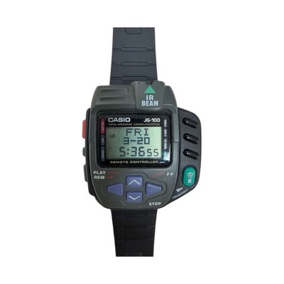 Excellent] CASIO JG-100 Watch Digital Cyber Cross IR Remote Game