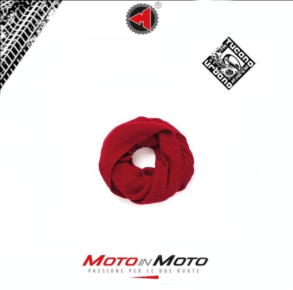 Schal In RöHre Vielseitig Gestrickt Tucano Urbano Sharpei Rot Unisex-image