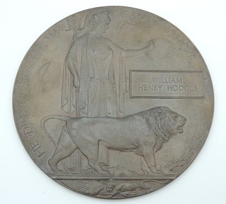 WW1 British Memorial Plaque in package Royal West Kent Regiment