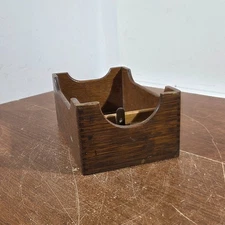 Vintage Index Card Wooden Box Yawman & Erbe MFG CO Rochester NY