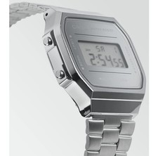 Wristwatch CASIO A168WEM-7E Stainless Steel Gray Unisex Digital 