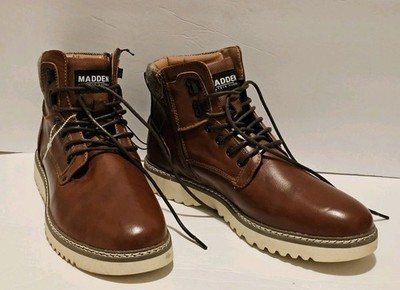 Madden Delwar Boots, Men's Size 10.5 M, Cognac