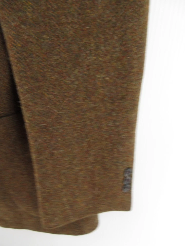 Abrigo deportivo vintage LL Bean para hombre 44 alto marrón lana tweed campo blazer aislado * Foto 3 de 4