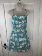 Cider Illusion Floral Cowl Neck Cami Dress size XS Mini dress