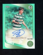 2025 Topps Chrome UEFA UCC Arne Engels Auto Aqua 132/199