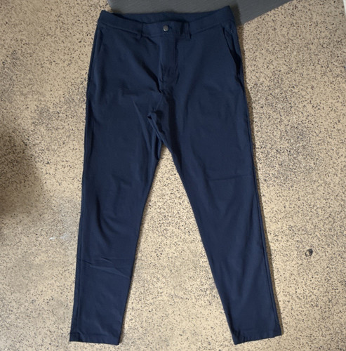 Pantalon slim fit Lululemon haut 36w x 37L Warpstreme couleur véritable marine - Photo 1/4