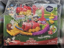 Disney Junior Mickey Musical Express Train Set 17-Piece Motorized Engine 3 NEW