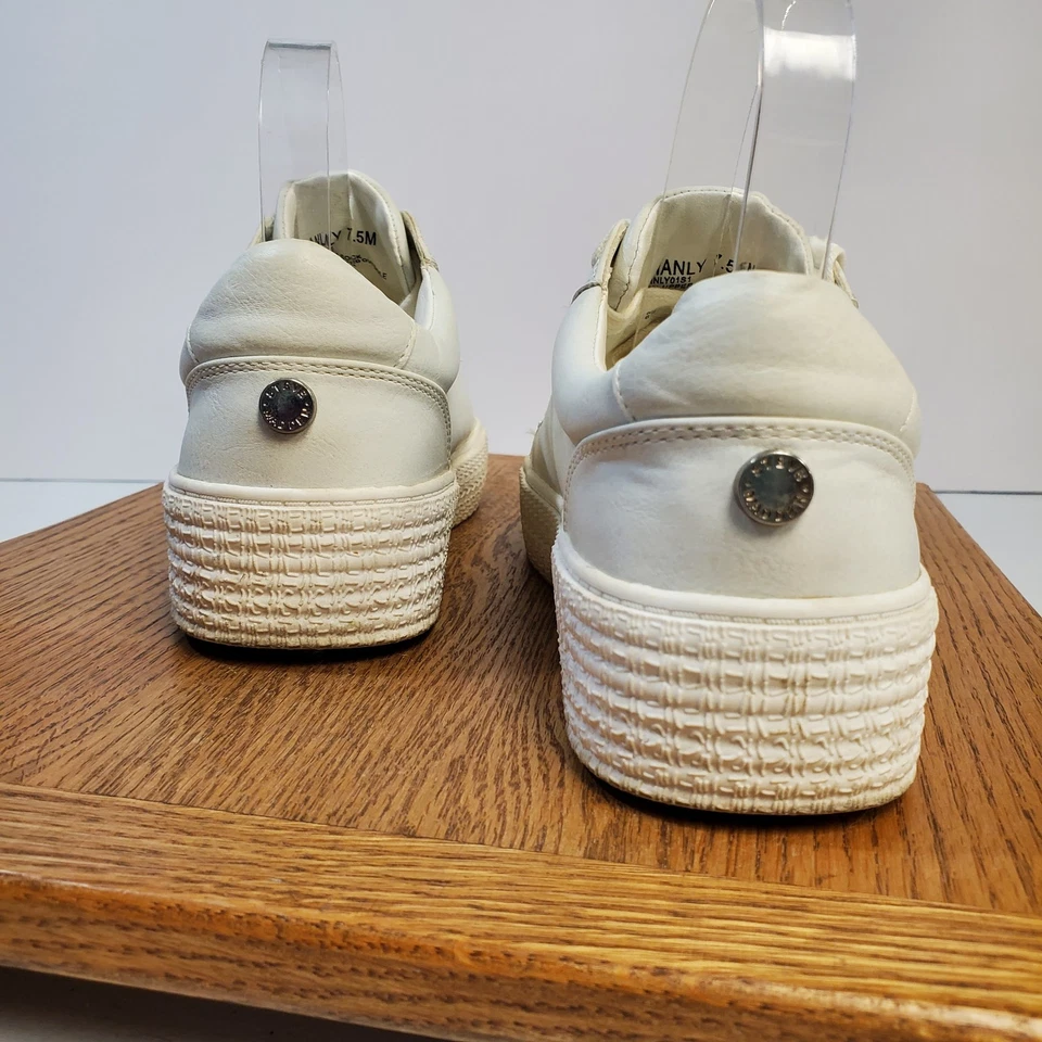 Steve Madden Shoes Womens Size 7.5M White HANLY Platform Sneakers Casual Lace Up - Image 4 of 4