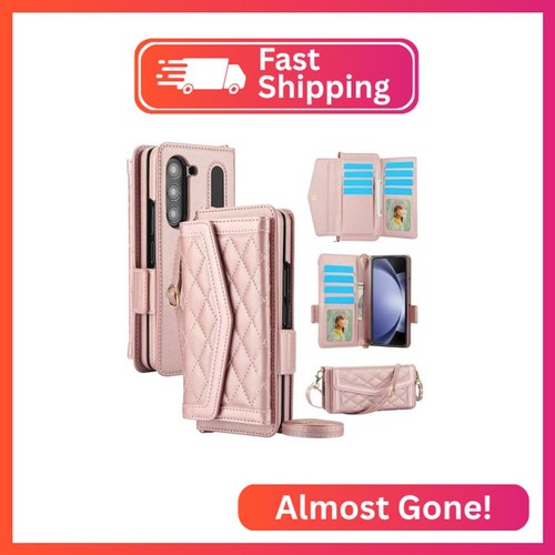 Konstreet for Samsung Galaxy Z Fold 7 Wallet Case - Stitching Pattern RFID Block
