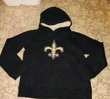 Youth 6-8 New Orleans saints black hoodie NFL football