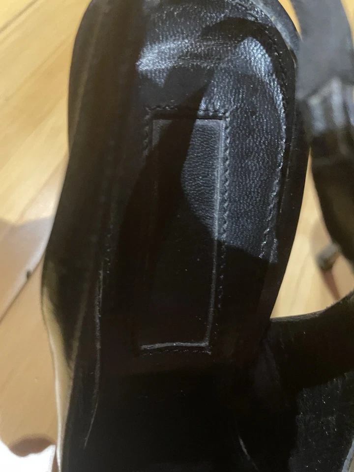 $1250 Zapatos de salón Giambattista Valli de cuero negro para mujer talla 37 Foto 3 de 4