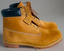 Timberland Men's 6-Inch Premium Waterproof Boot Wheat Nubuck TB010061 Size 18M