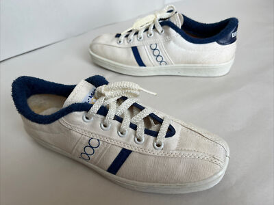 Vtg 70 s BEL-MAR by bata Youth/Wo s Size 6.5 White Low Top Canvas Sneaker USA