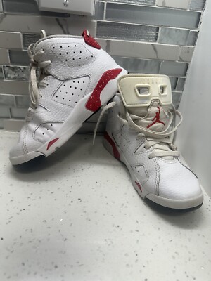 Nike Air Jordan 6 Retro White & Red Shoes University DV3605-162