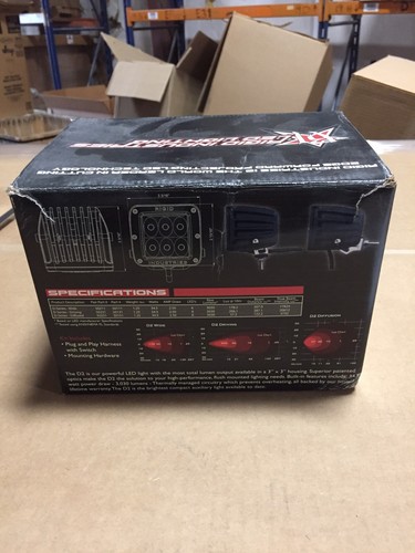 New In Box Rigid Industries Part No. 3247 Set Of 2 KM LED D2 Driving Lights - Picture 5 of 6