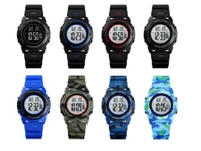 SKMEI Small Dial Digital Wrist Watch with Backlight, Alarm, Date & Day Indicator