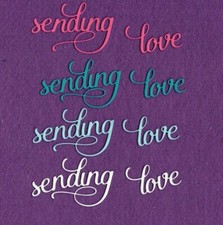 SENDING LOVE die cuts scrapbook cards