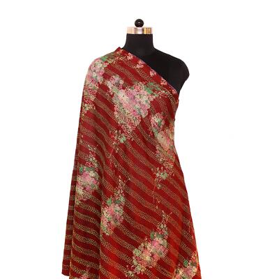 New Indian Silk Kantha Fashion Scarf Reversible Bohemian Handmade Headpieces Big