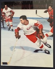 Alex Delvecchio Vintage Detroit Red Wings Color 8x10 Glossy NHL Hockey Photo 🏒