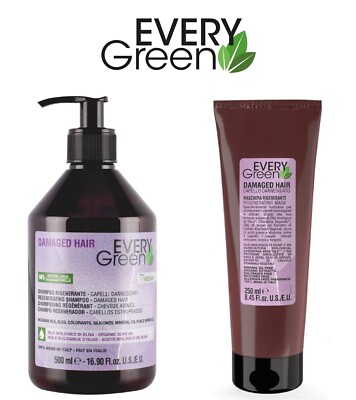 DIKSON EVERY GREEN DAMAGED HAIR SHAMPOO REGENERATING MASK DAMAGED HAIR