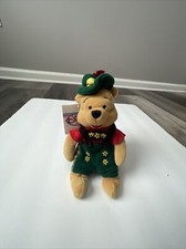 Disney Store Plush  8"  Mini Bean Bag Winnie The Pooh October Fest 