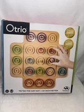 Otrio Deluxe - Strategy Game Wood Board by Marbles Brain Workshop COMPLETE EUC