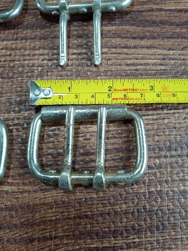 Silver Tone Simple Basic Roller Belt Buckle Diffe… - image 6