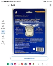 Reliance Controls THP207M Powerout Power Failure Alarm & Safety Light **NEW** 